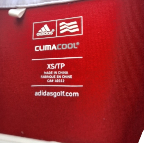 2X30$ 💝Adidas women red polo shirt. Extra small - Picture 8 of 8
